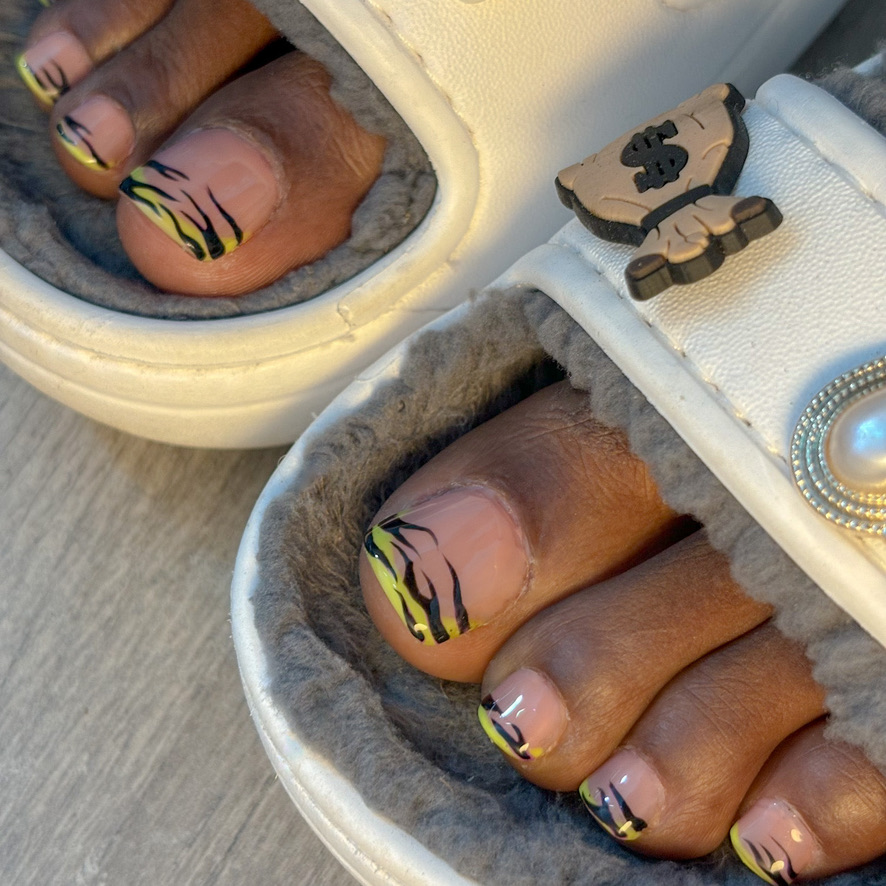 Press-On-Nails- Pedicure- Rosecoranails